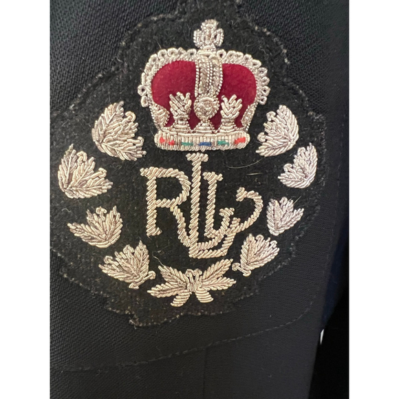 Lauren Ralph Lauren Jackets & Blazers - Women's Lauren Ralph Lauren Black Blazer with Silver Buttons, Size 14